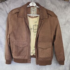 Vintage Paris Sport Club Suede Bomber Jacket​ Size Large